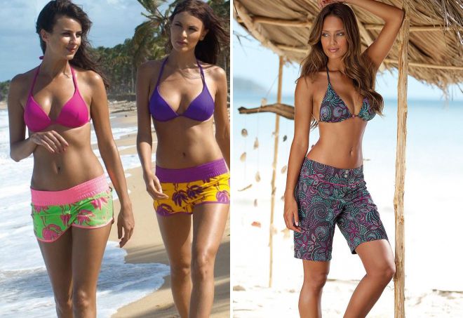 женские летние пляжные шорты