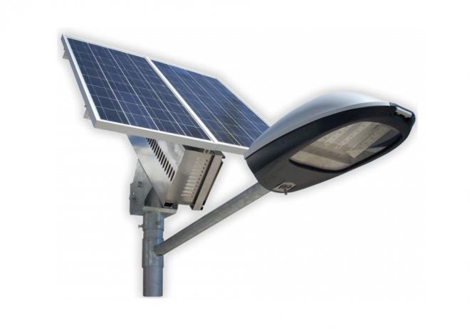 светодиодный уличный фонарь на солнечных батареях