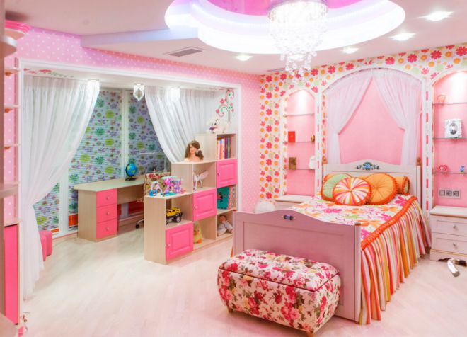 варианты детской комнаты для девочки