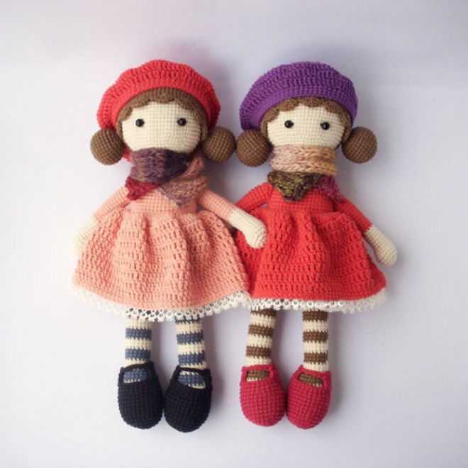 Интерьерные куклы амигуруми