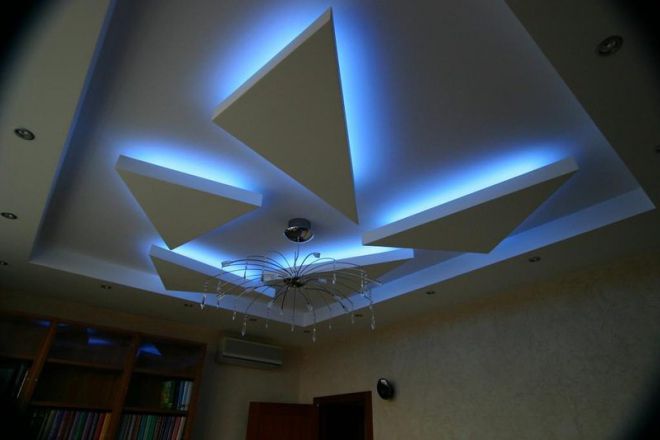 Подвесной потолок с подсветкой