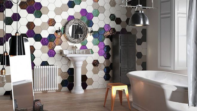 мозаичная плитка в ванной