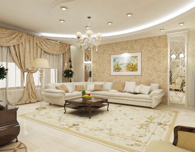 ковры для гостиной в классическом стиле