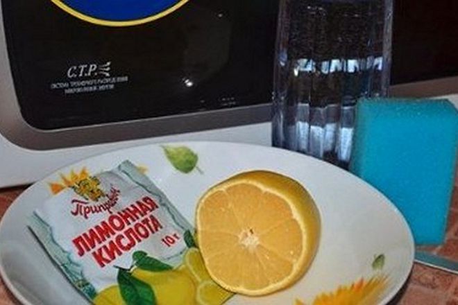Как отмыть микроволновку лимонной кислотой
