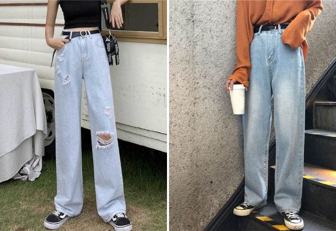 женские джинсы с высокой посадкой