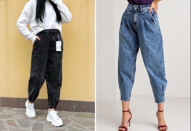 женские джинсы баллоны