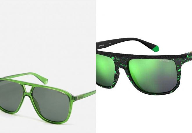 зеленые очки polaroid