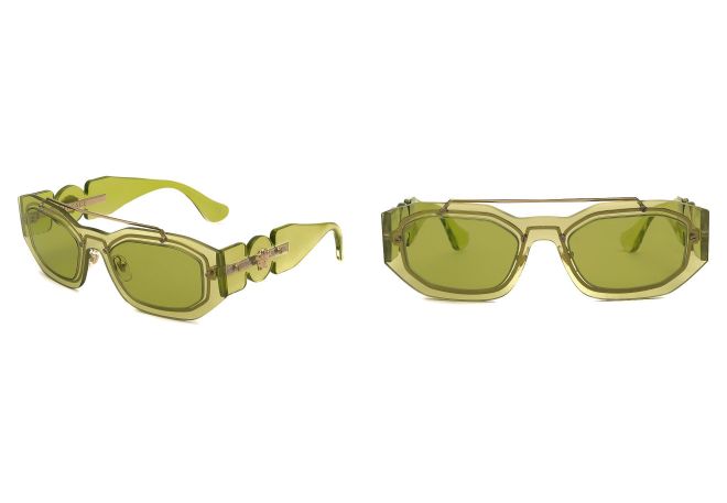 женские очки в зеленой оправе