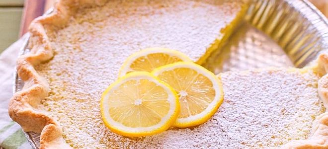 лимонный пирог из слоеного теста