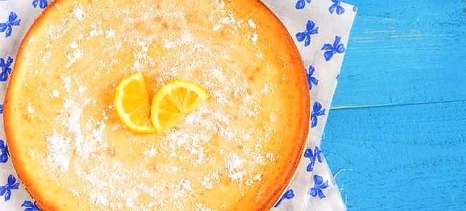 лимонный пирог на сметане