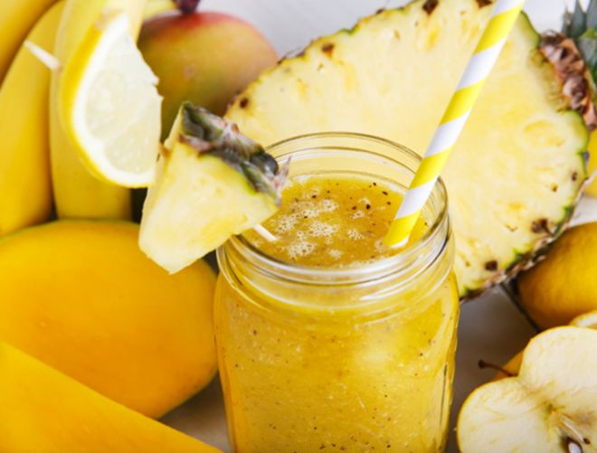 смузи с ананасом-для похудения