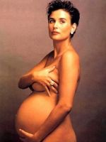 Беременная фотосессия Деми Мур