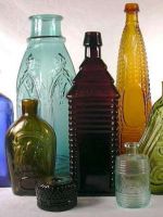 Поделки из стеклянных бутылок