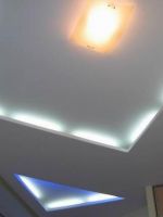Дизайн потолка из гипсокартона с подсветкой 
