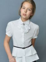 Школьные блузки для девочек 2014