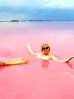 Розовое озеро на Алтае