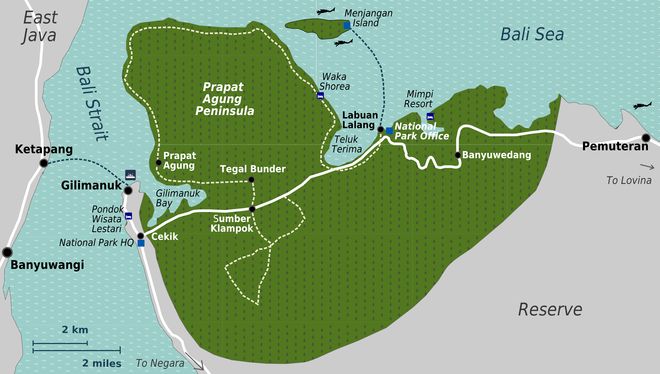 Карта парка Бали-Барат