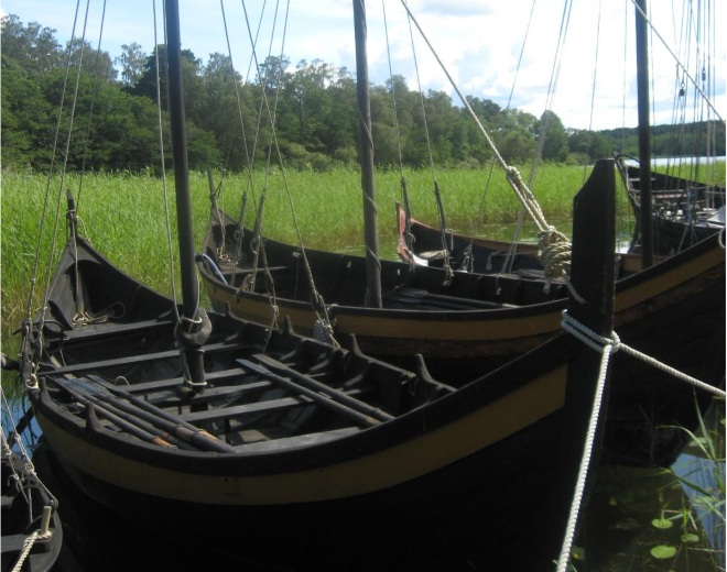 Корабли викингов в гавани