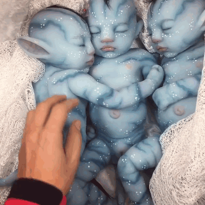 синие малыши