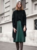 Плиссированная юбка – с чем носить длинную, миди и короткую юбку плиссе?