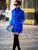 С чем носить синее пальто – 42 фото стильных образа на все случаи