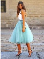 Многослойная юбка – модная модель для торжества и повседневной носки