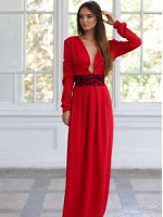 Красное платье в пол – стильный и эффектный наряд для девушек и женщин