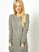 Вязаное платье-свитер – 40 самых модных моделей и образов