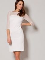 Белое платье-футляр – стильный предмет гардероба для девушек и женщин