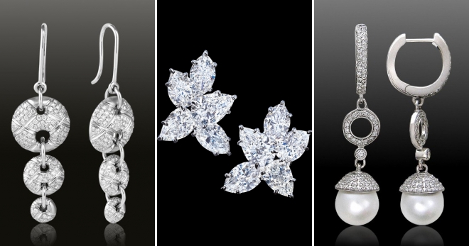 Серьги с бриллиантами – самые красивые золотые и серебряные украшения