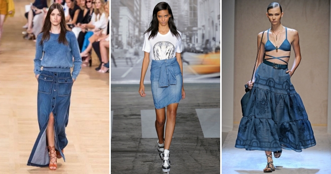 Джинсовые юбки 2017 – какие модели модные в этом году?