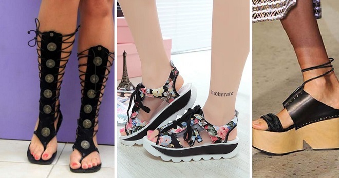 Женские сандалии – самые модные и красивые модели