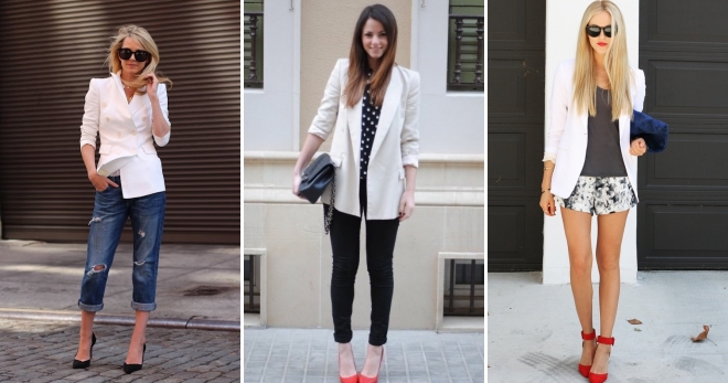 Белый пиджак – 40 фото стильных образов в пиджаке белого цвета