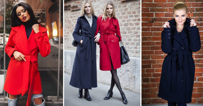 Пальто с поясом – с чем носить и как создавать модные образы?