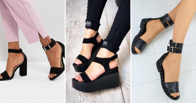 Черные босоножки – универсальный и стильный вид обуви для любого случая