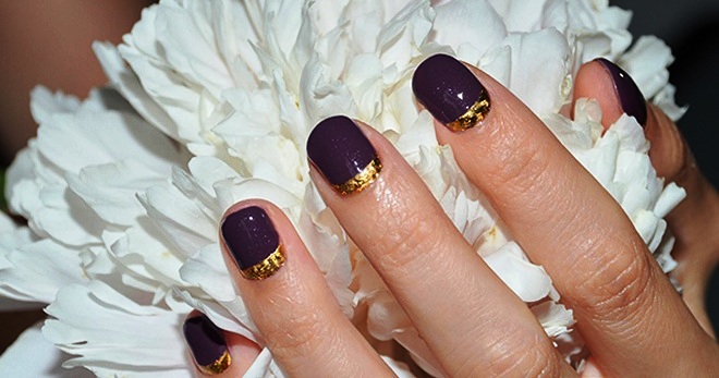 Manicure with gold - novelties and trends in design for nails of any length