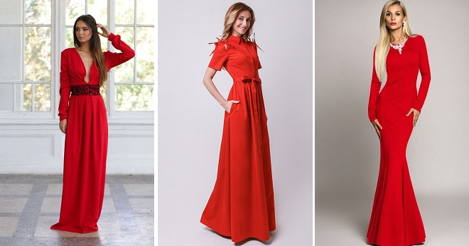 Красное платье в пол – стильный и эффектный наряд для девушек и женщин
