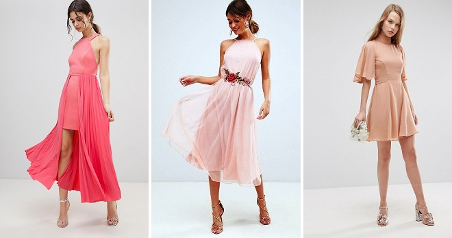 Розовое платье – 28 фото модных моделей на все случаи жизни
