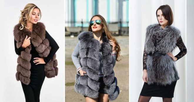Меховой жилет – стильный предмет одежды для современных городских модниц
