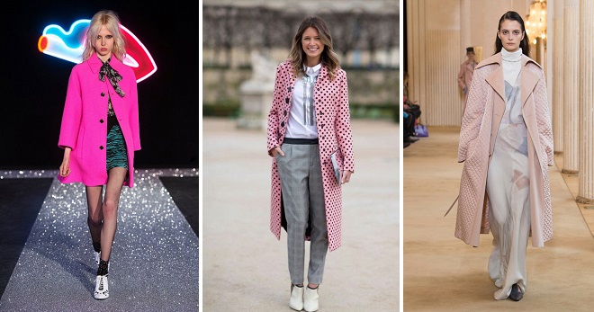 С чем носить розовое пальто – 60 фото лучших сочетаний для любого сезона