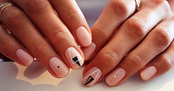 дизайн ногтей на короткие круглые ногти
