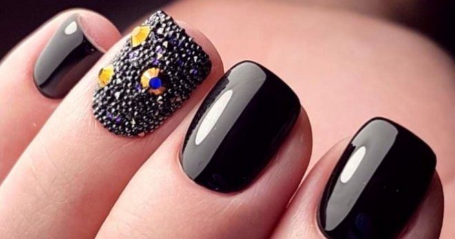 Black manicure 2019 - a selection of 150 fashion ideas for all occasions