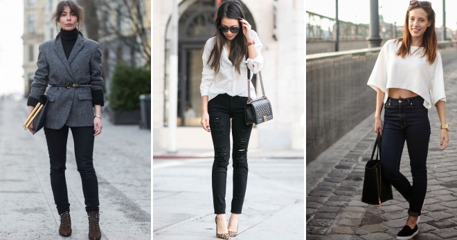 С чем носить черные джинсы – подборка фото-идей для повседневных и вечерних луков