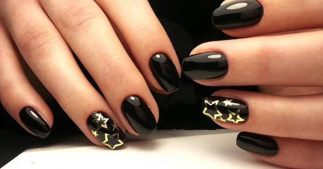 Красивые Темные Ногти Фото Дизайн
