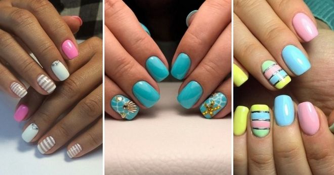 Summer manicure for short nails - a fashionable variety of nail art