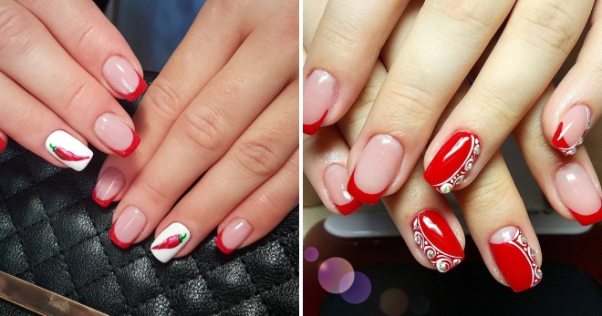 Red jacket on nails - a selection of fashion ideas for all occasions
