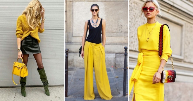 Желтый цвет – секреты создания яркого модного образа