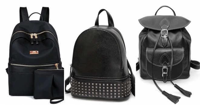 Черный рюкзак – универсальное дополнение к модному городскому образу
