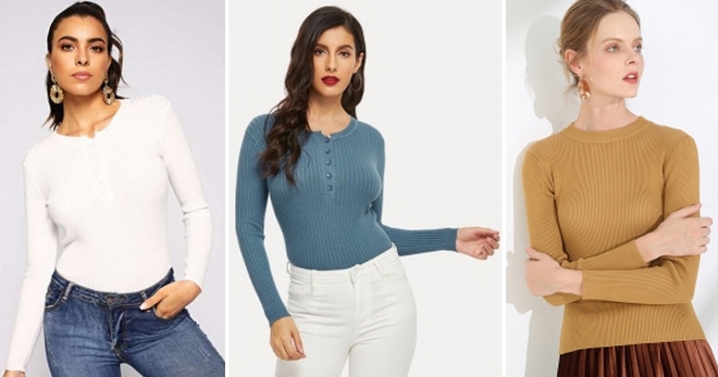 Тонкий обтягивающий свитер – с чем носить и как создавать модные образы?