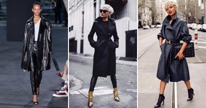 Черный плащ – модный и универсальный предмет женского гардероба